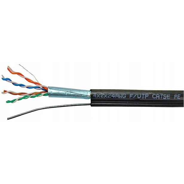 Instalační kabel kroucený s nosným lankem kat.5e Ftp Alantec 100 m