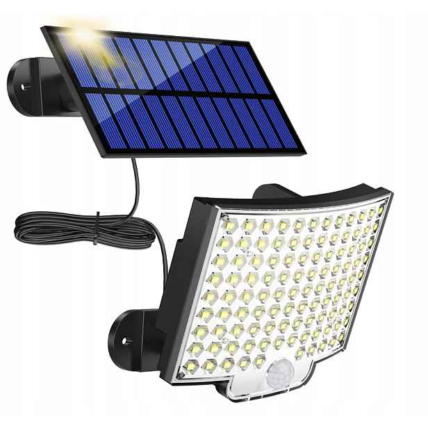 Solární lampa pro venkovní použití, 106 Led diod, 2 ks