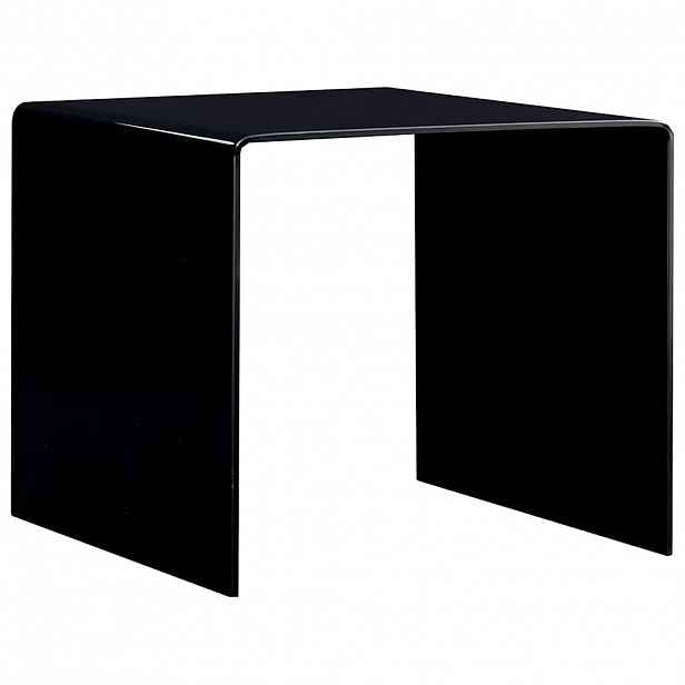 vidaXL Konferenční stolek černý 50 x 50 x 45 cm tvrzené sklo