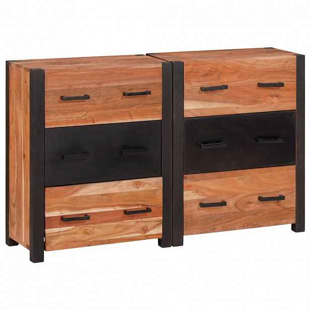 vidaXL Servírovací skříň 3 ks Hnědá 110 x 30 x 75 cm