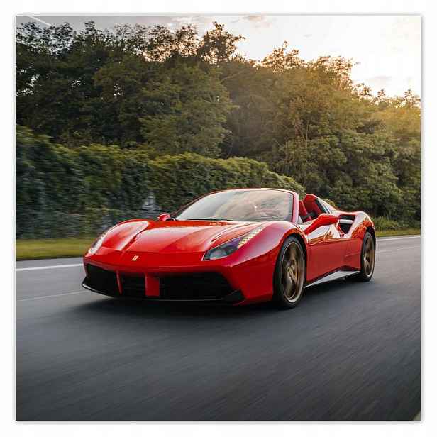 Plakáty 140x140 Červené Ferrari Cesta