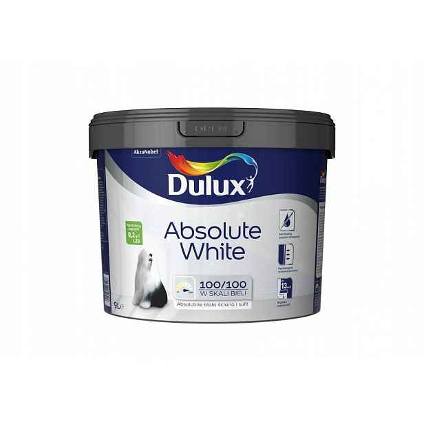Barva Dulux 9 l bílá matná