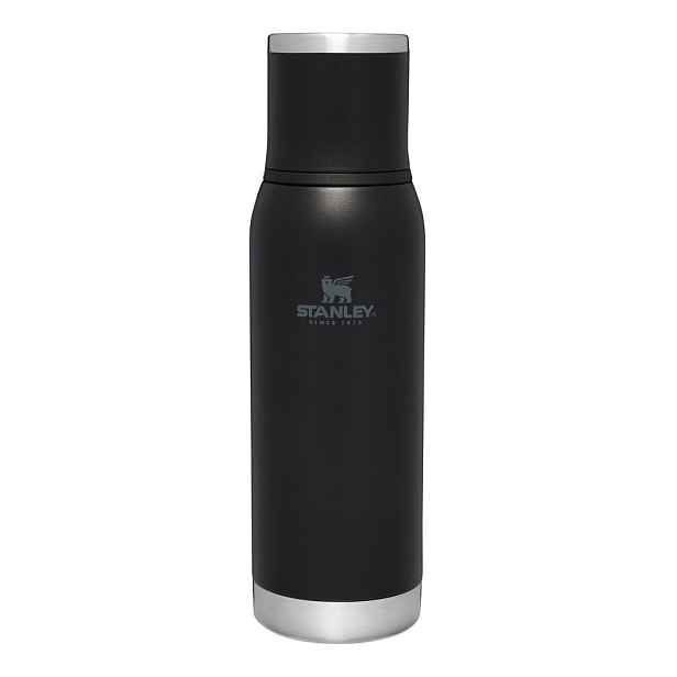 Černá termoska z nerezové oceli 1 l Adventure To-Go Black – Stanley