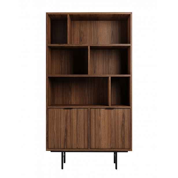 Knihovna Edison Brown Warmia Walnut