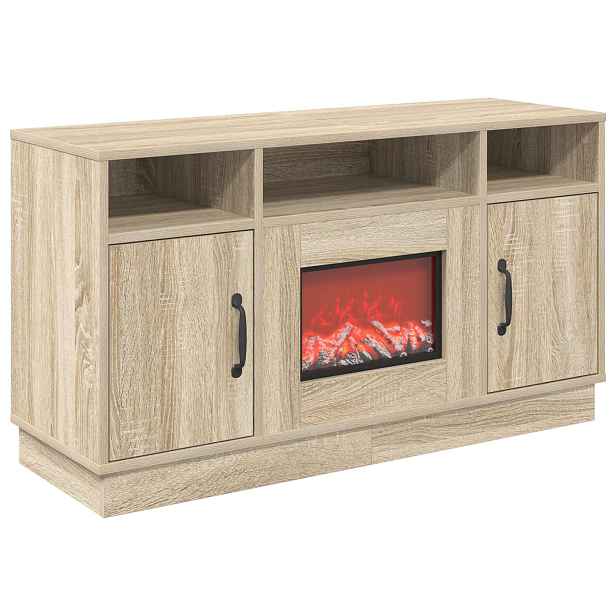 vidaXL Elektrický krb Sonoma 100 x 33 x 55 cm Kompozitní dřevo