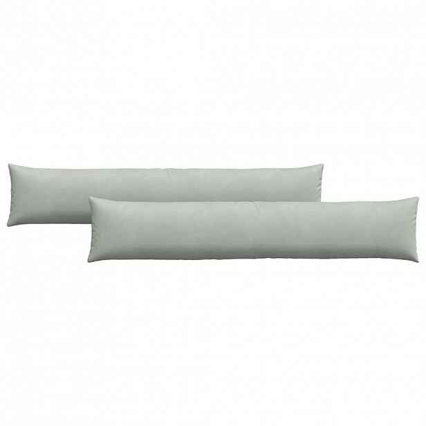 vidaXL Pohovkové polštáře 2 pcs Světle šedá 200 x 40 cm