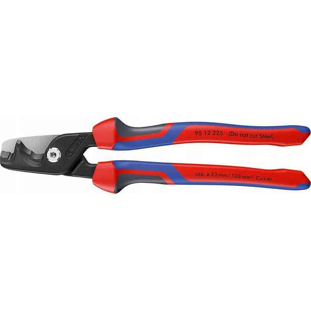 Kabelové nůžky s vícesložkovými rukojeťmi 225 mm 95 12 225 Knipex