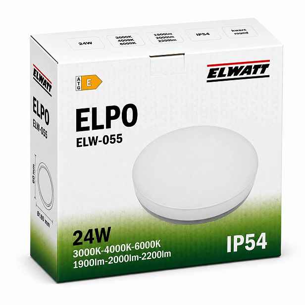 Stropní Svítidlo Stropní Svítidlo Led 24W Cct 3 Barvy 1980lm IP54 Na Omítku Bílá