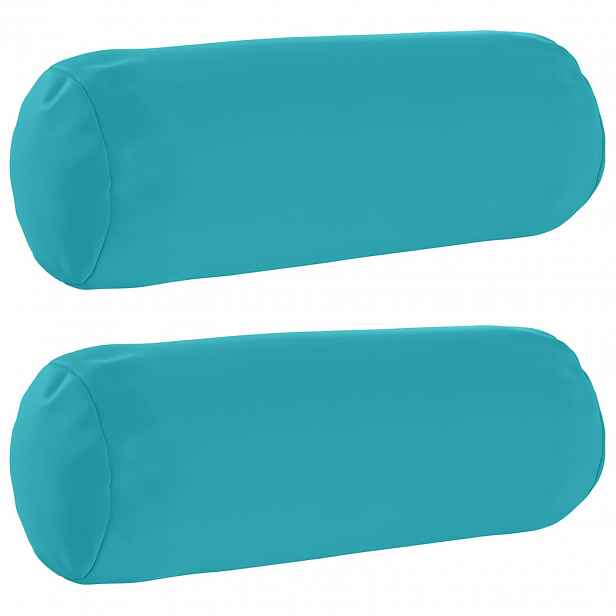 vidaXL Povlak na polštář 2 pcs HEERLEN Tyrkysová Ø 15 x 40 cm
