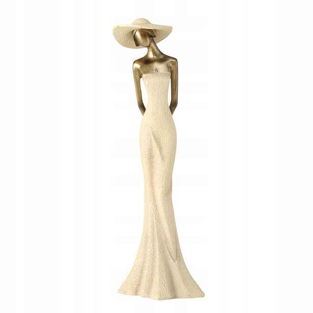 Dekorativní Figurka Žena, Polyresin 50 CM 15X12 CM, Béžová