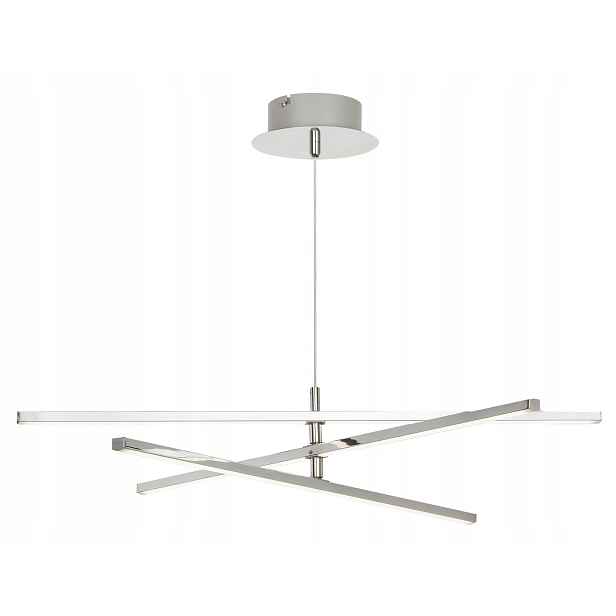 Led závěsné svítidlo lustr chrom moderní podélné nastavitelné 60 cm Rabalux