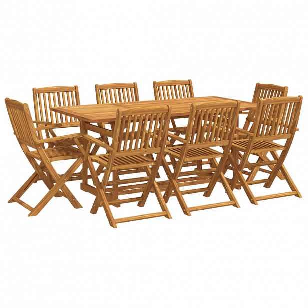 vidaXL 9dílný zahradní jídelní set 180x90x75 cm masivní akáciové dřevo