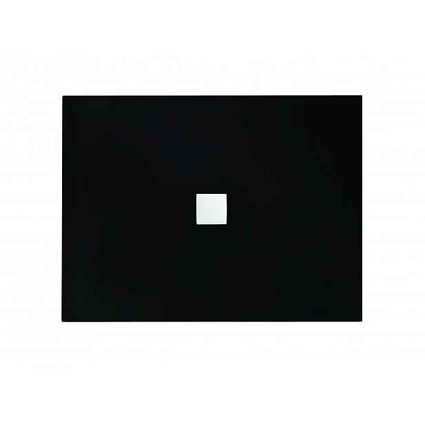 BESCO Obdélníková sprchová vanička Nox černá - 3;5 cm; 120 cm x 90 cm - Černá Krytka Sifonu
