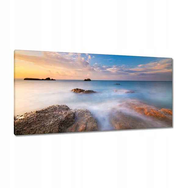 Obrazy 115x55 Západ slunce Moře Nebe
