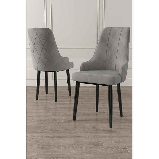 Sada židlí (6 kusů) Trex - Grey, Black