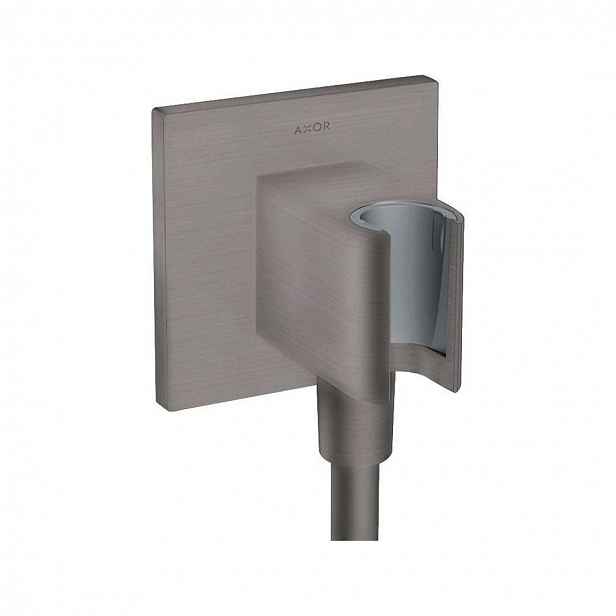 Axor - Sprchové kolínko s držákem, kartáčovaný černý chrom 36734340