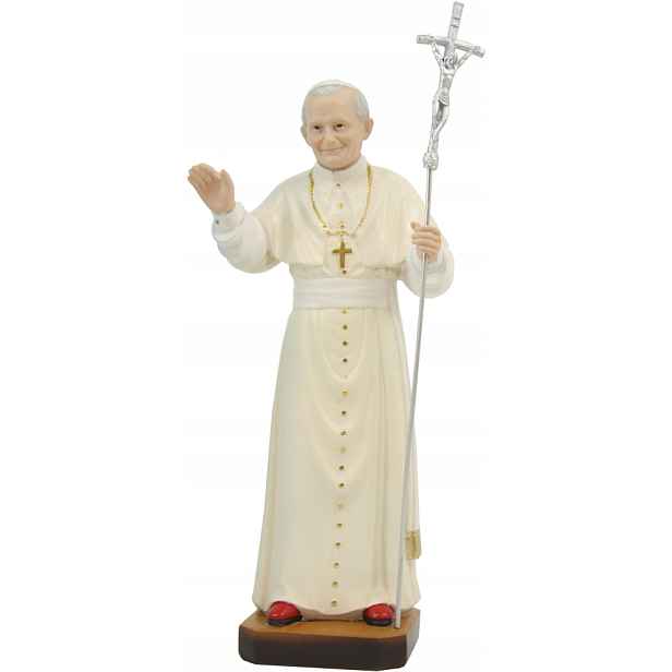 Figurka papežovy postavy sv. papeže Jana Pavla II. výška 21,0 cm