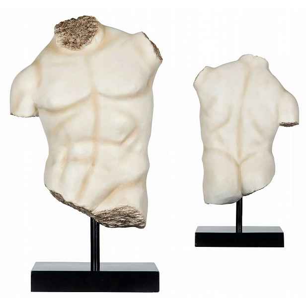 Figurka Tors Řecká řecká socha antická dekorace ozdoba do obývacího pokoje 54 cm