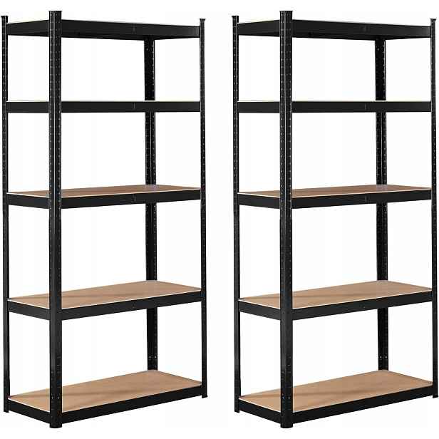 Kovový skladový regál Arebos 180 x 90 x 40 cm max 175 kg na polici 1 ks