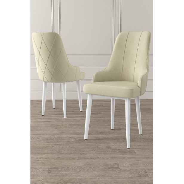 Sada židlí (6 kusů) Trex - Cream, White