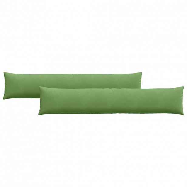 vidaXL Pohovkové polštáře 2 pcs Světle zelená 200 x 40 cm