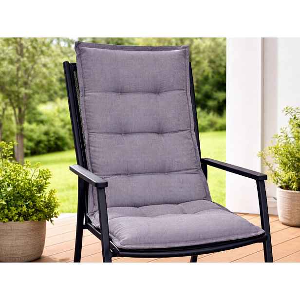 Zahradní polstr Luxor 50x118 cm, antracitový