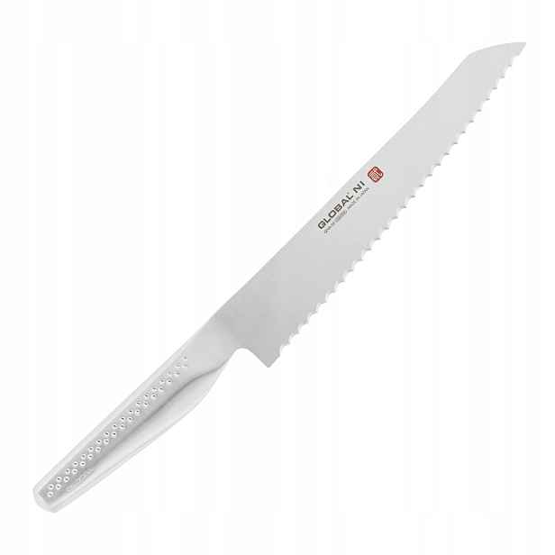 Global Ni GNM-09R – nůž na pečivo 21 cm, Cromova 18