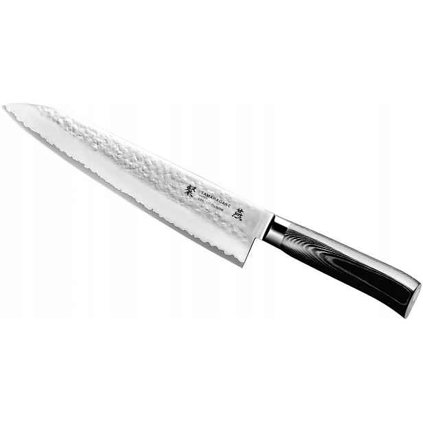 Nůž šéfa Tamahagane Tsubame Black 24 cm VG-5 micarta