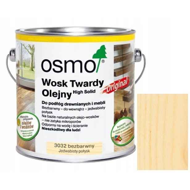 Osmo 3032 0,75L Tvrdý Vosk Hedvábný lesk Wawa