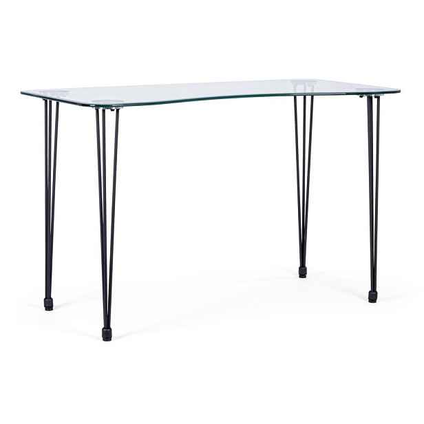Pracovní stůl se skleněnou deskou 60x120 cm Rondo – Bizzotto