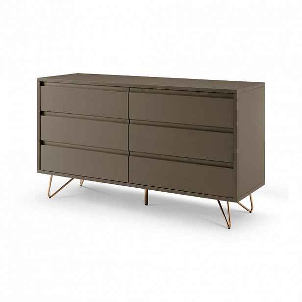 Livetastic KOMODA, šedá, 120/70/40 cm