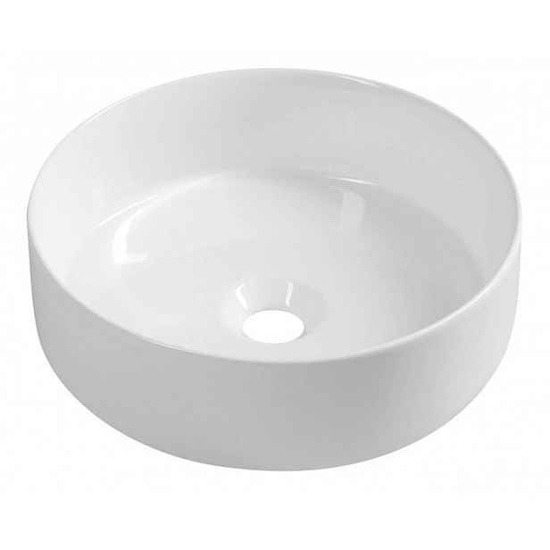 Sapho - Umyvadlo na desku, průměr 36 cm, bez přepadu, bílá 10NF65036