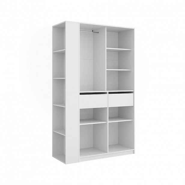 Vicco ŠATNÍ SKŘÍŇ Elmo Bílá 50 x 200 cm Sada 2 kusů