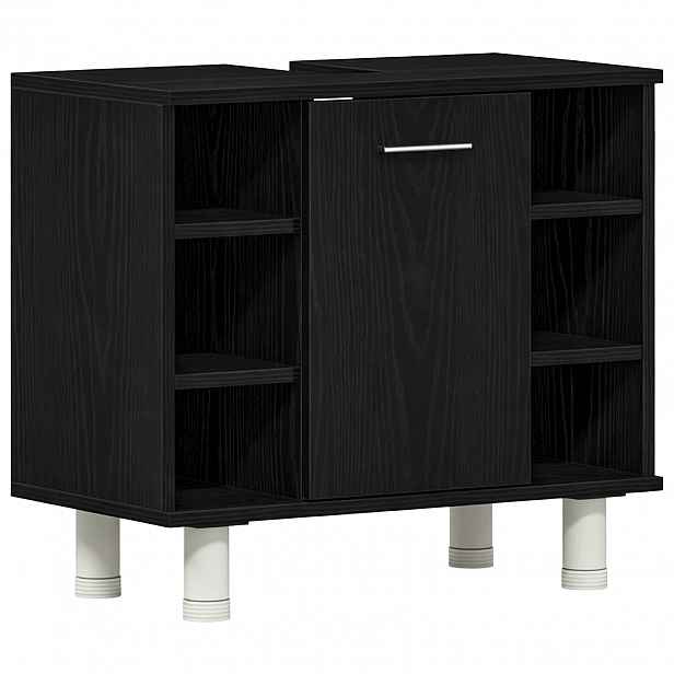 vidaXL Koupelnová skříň Černý dub 60 x 32 x 54 cm Kompozitní dřevo