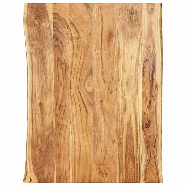 vidaXL Stolní deska masivní akáciové dřevo 80 x (50–60) x 2,5 cm