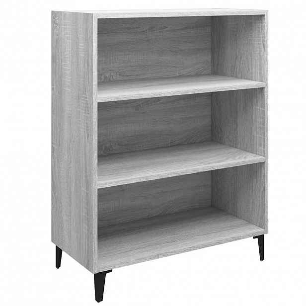 vidaXL Příborník šedý sonoma 69,5 x 32,5 x 90 cm kompozitní dřevo