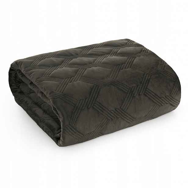 Dekorativní přehoz Sofia 5 Premium 170x210, ocelový, geometrický vzor