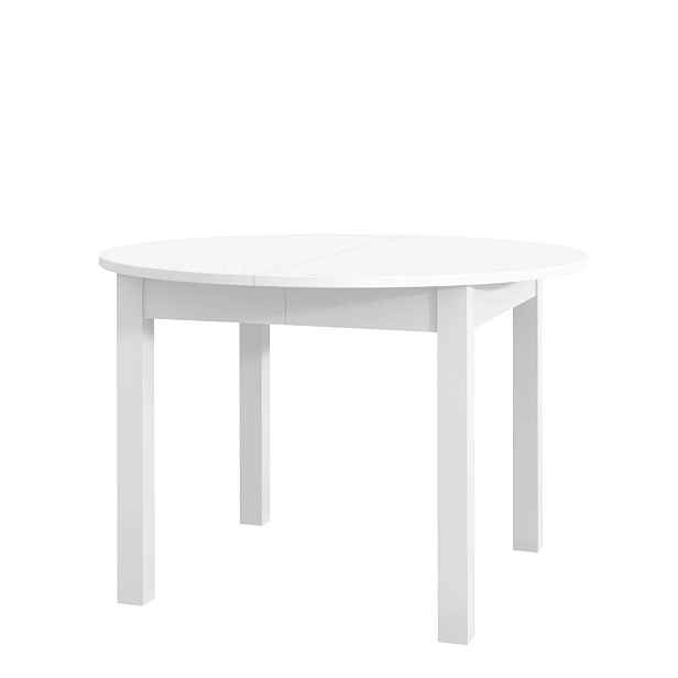 Szynaka Jídelní rozkládací stůl Luni 110/160 cm bílý
