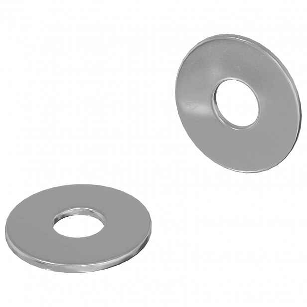 vidaXL Podložky 2 ks Stříbrná 18 x 18 x 1,2 mm Železo