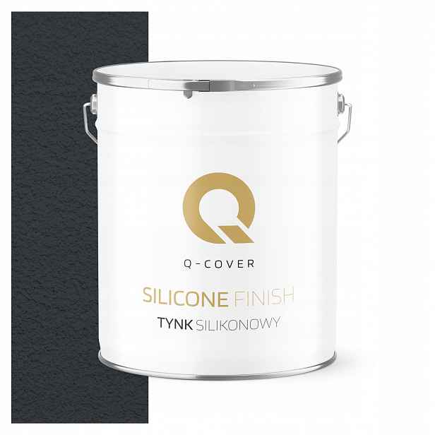 Silikonová Fasádní Omítka Antracit Ral 7016 7 Kg Beránek Granulace 3.0 mm
