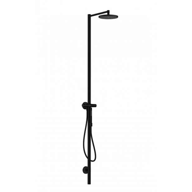 Axor Starck - Sprchový set s baterií, průměr 24 cm, 1 proud, matná černá 12670670