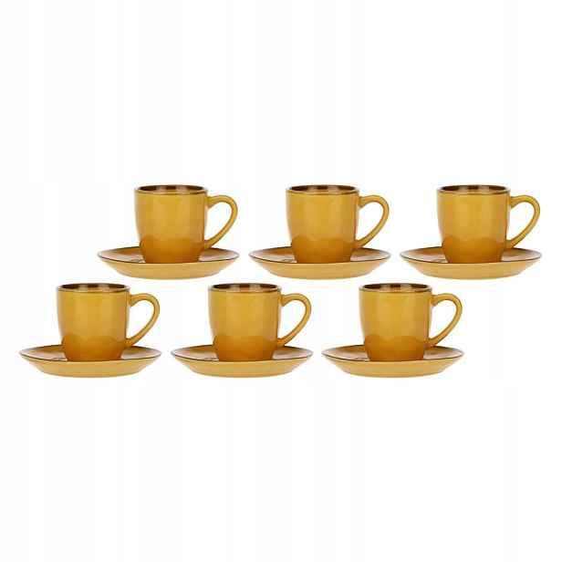 Rose&tulipani Concerto Ocra Sada 6 šálků na espresso 90 ml