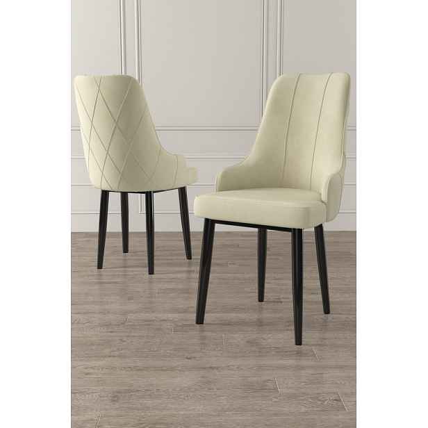 Sada židlí (6 kusů) Trex - Cream, Black