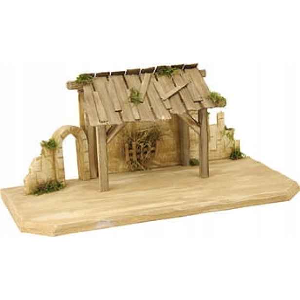 Vánoční betlém 70x30x30 cm pro figurky 9-11 cm