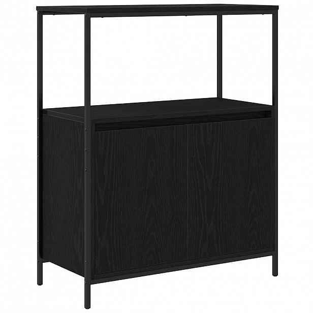 vidaXL Koupelnová skříňka s policemi Černý dub 76,5x35x95 cm