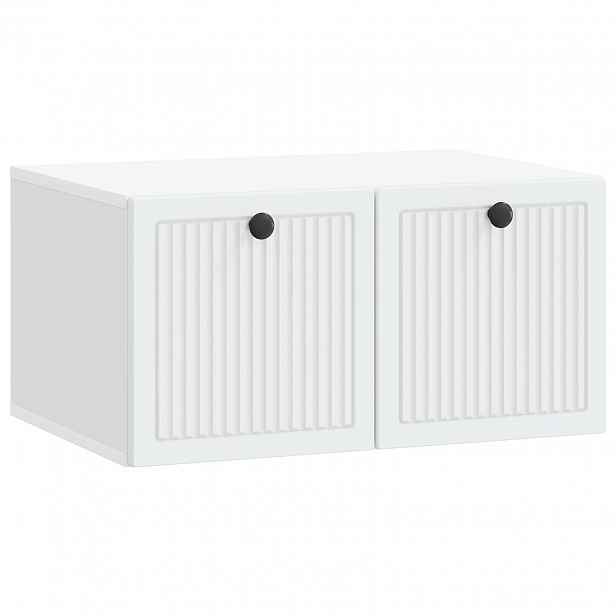 vidaXL Nástěnná TV skříň Bílá 59,5 x 41 x 30 cm Kompozitní dřevo