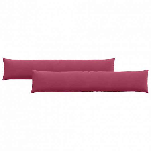 vidaXL Pohovkové polštáře 2 pcs Víno Červené 200 x 40 cm