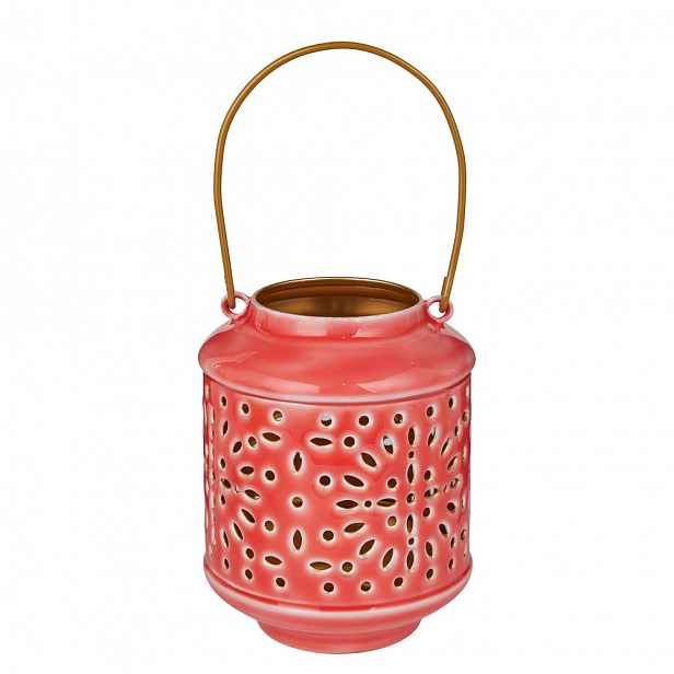 Butlers BLUE MAROCCO Lucerna 13 cm - červená