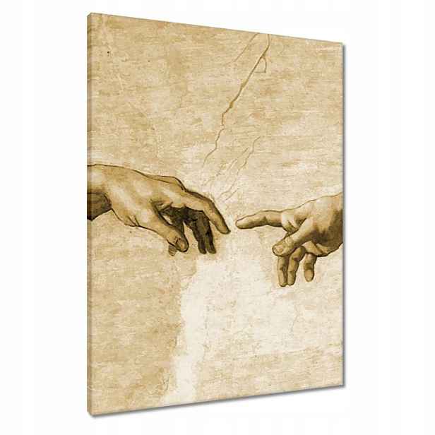 Obrazy 60x80 Stvoření Adama Sepia