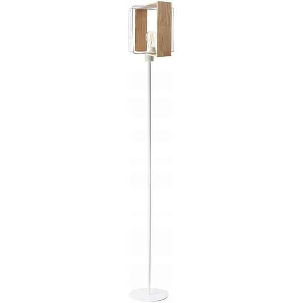 Stojací podlahová lampa Moderní dřevěná kovová E27 160 cm